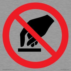 P010 Prohibition: Do not touch